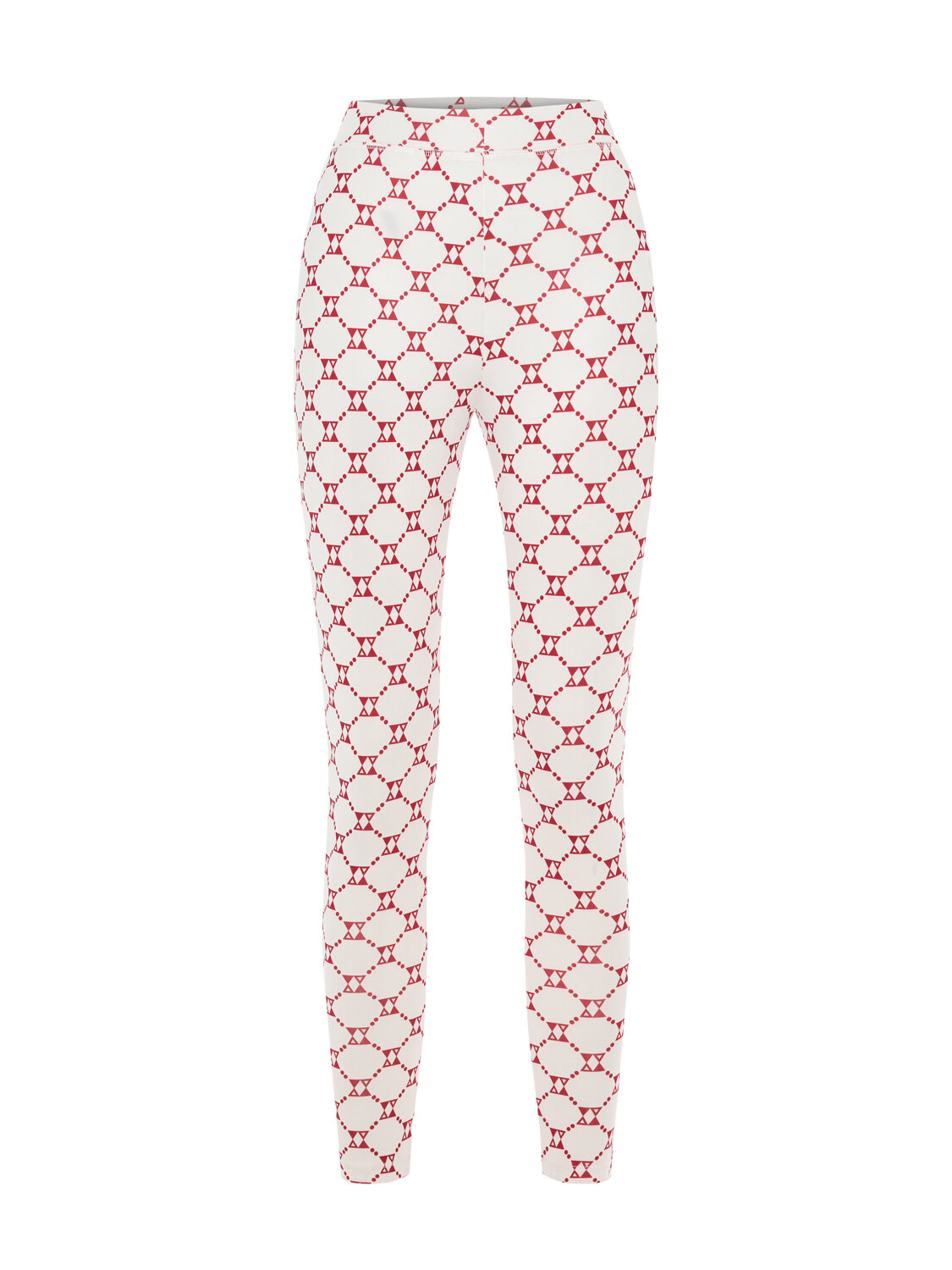 Ecru Flexible Textured Slim Fit Tights - Xint