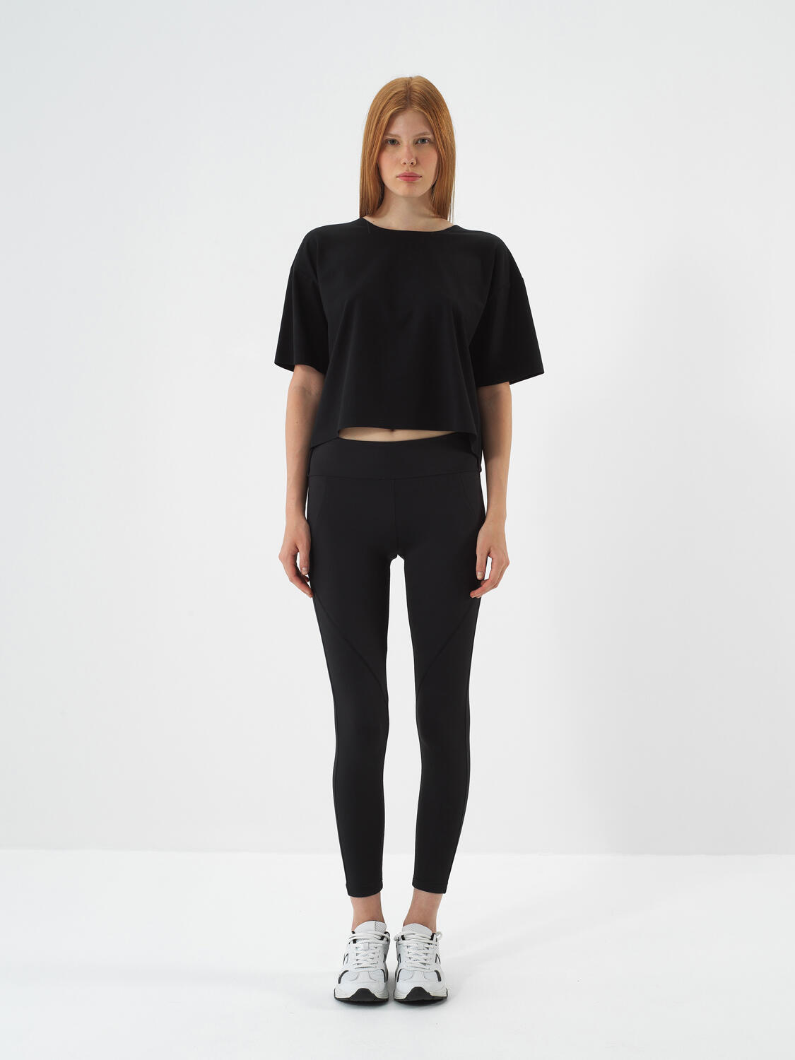 Black Cotton Textured Oversize T-Shirt