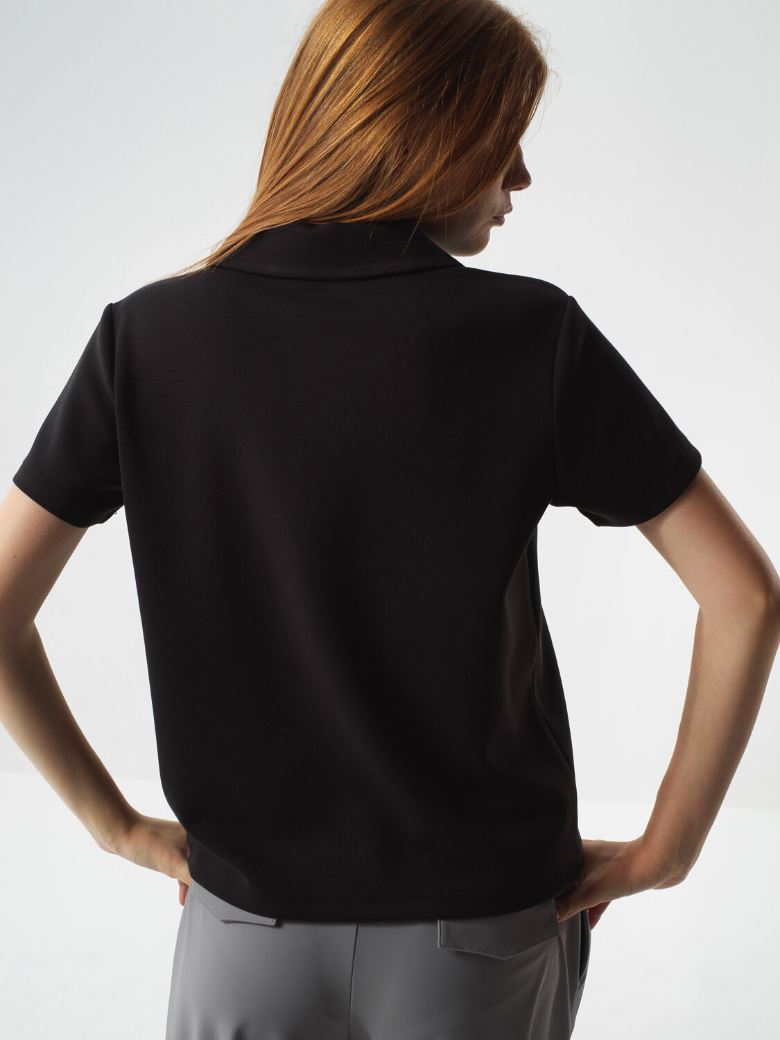 Black Modal Textured Regular Fit T-Shirt - Xint