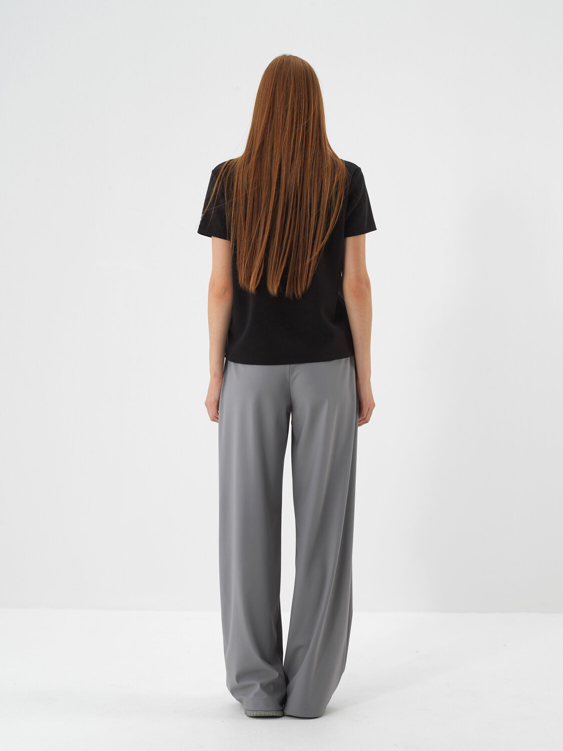 Black Modal Textured Regular Fit T-Shirt - Xint