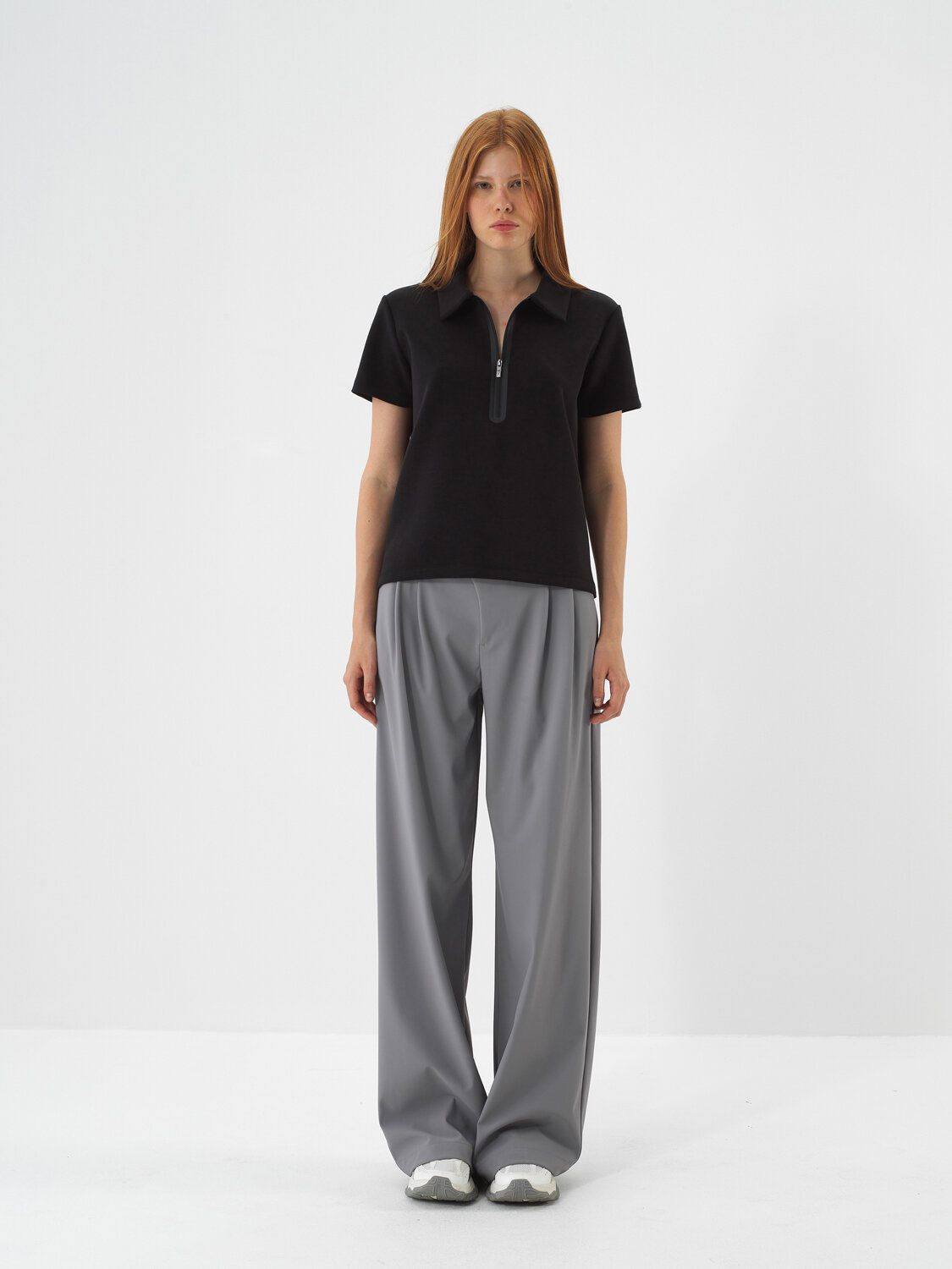 Black Modal Textured Regular Fit T-Shirt - Xint