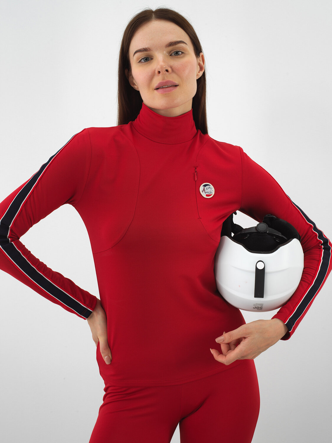 Red Flexible Textured Slim Fit T-Shirt - Xint