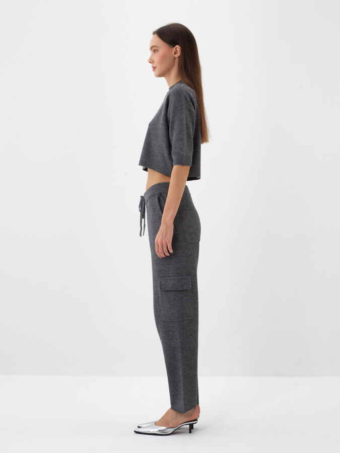 Wool Cargo Pocket Pants - Xint