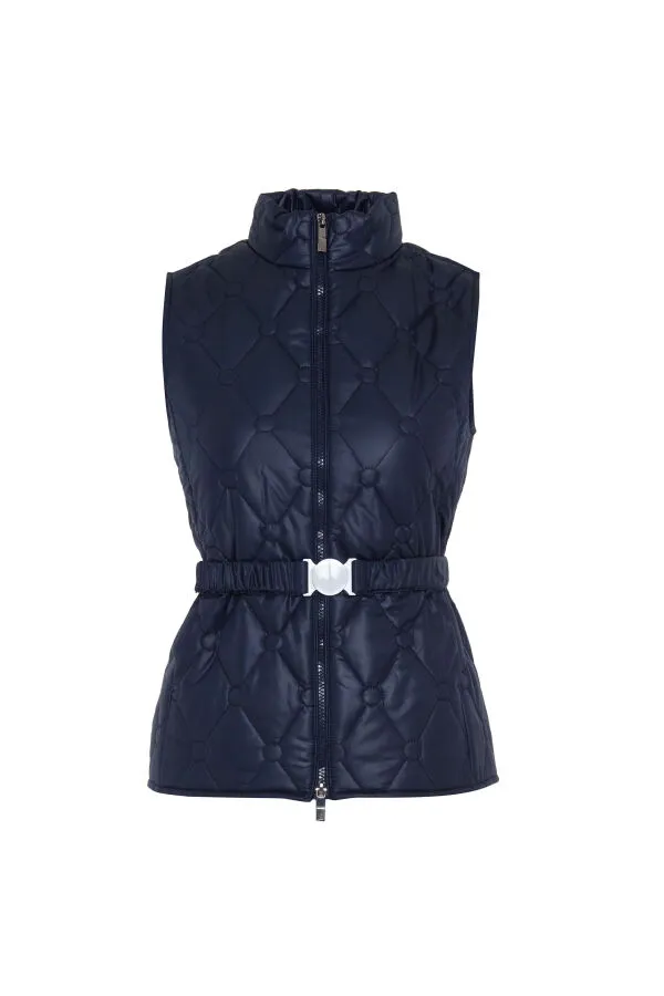 Plain Vest with Belt Detail - Xint