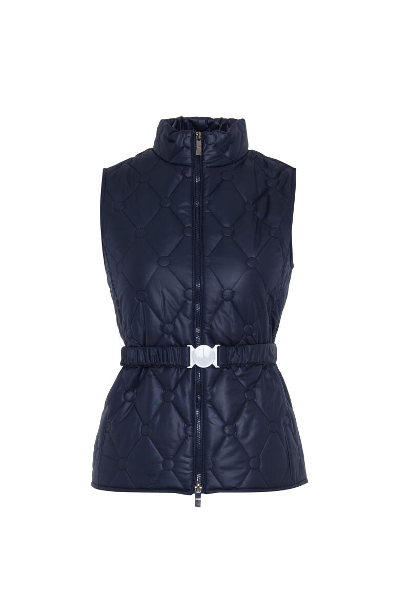 Plain Vest with Belt Detail