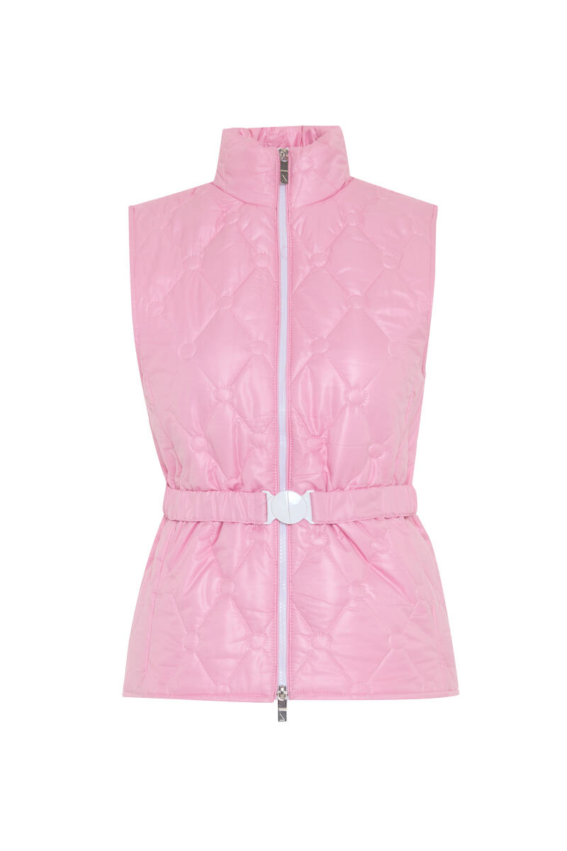 Plain Vest with Belt Detail - 3