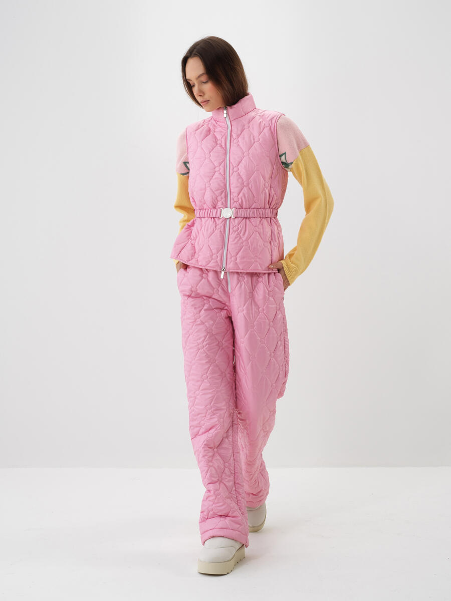 Plain Vest with Belt Detail - 4