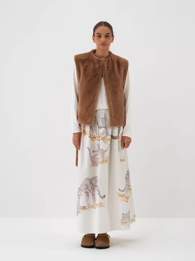 Plain Plush Vest - Xint