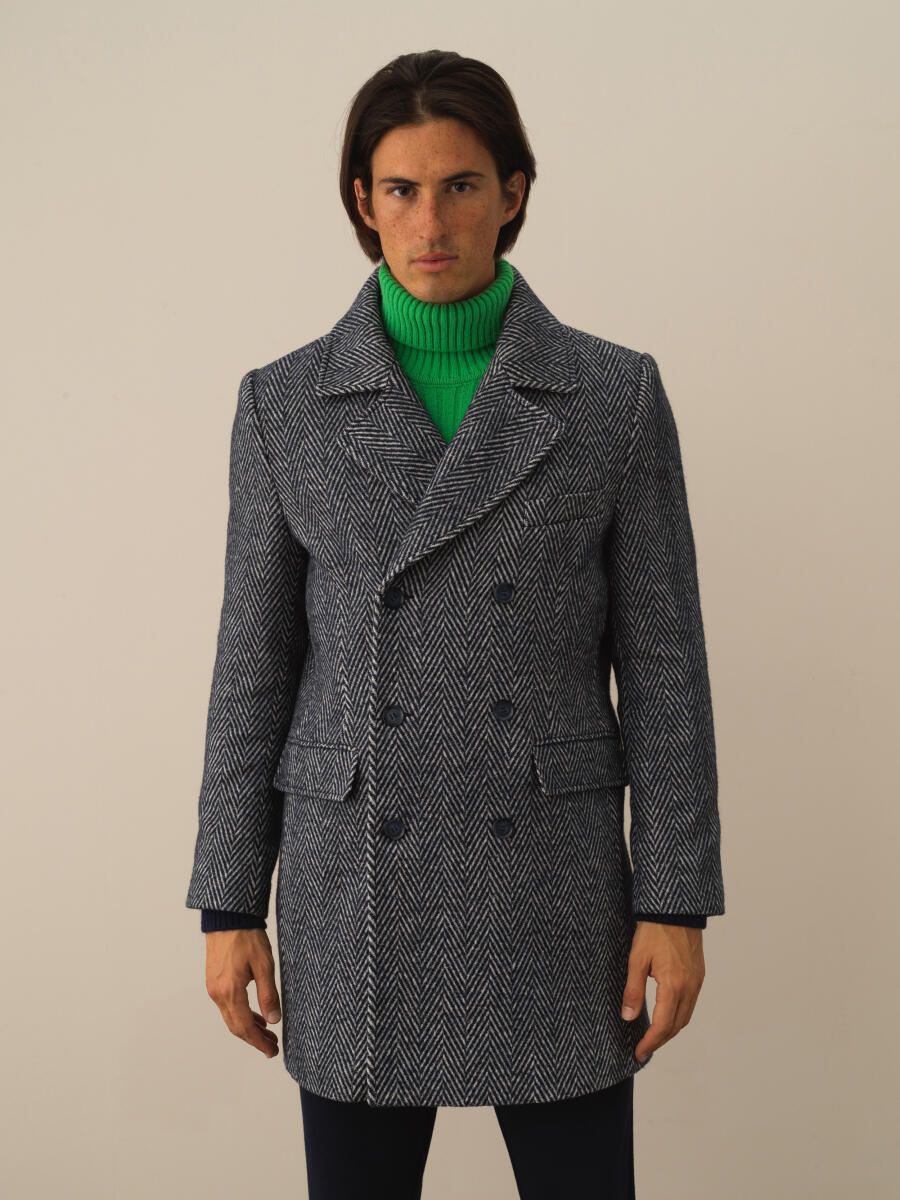 Wool Blend Regular Fit Double-Breasted Coat - 3